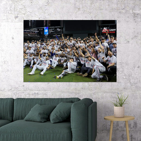 Texas 2023 Baseball Champions Players Group Photo Poster Wall Art Print Home Wall Decor - xonomax