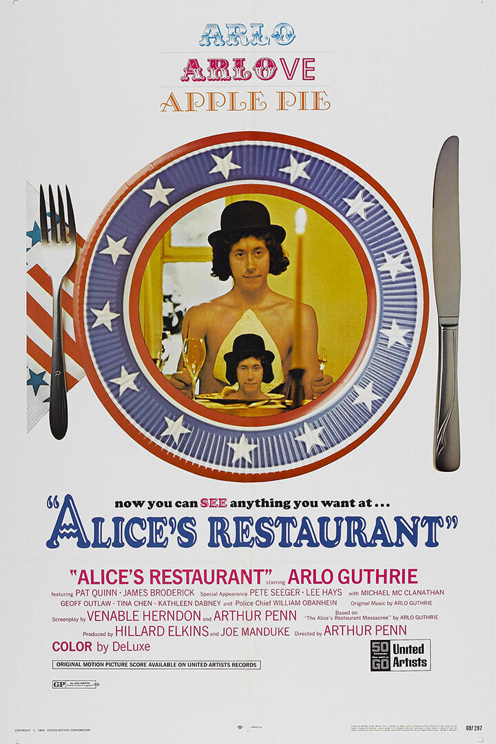 Alice's Restaurant Movie Comedy Drama Music Poster Wall Art Print Home Wall Decor - xonomax