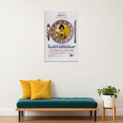Alice's Restaurant Movie Comedy Drama Music Poster Wall Art Print Home Wall Decor - xonomax