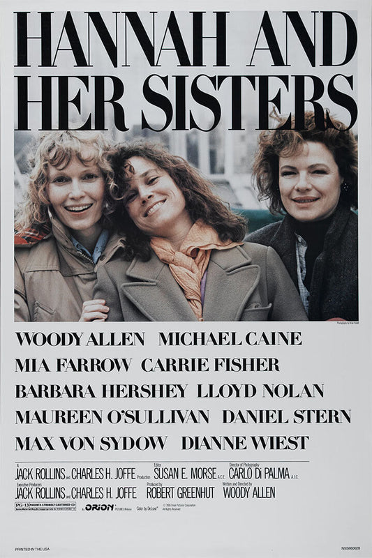 Hannah And Her Sisters Movie Comedy Drama Poster Wall Art Print Home Wall Decor - xonomax