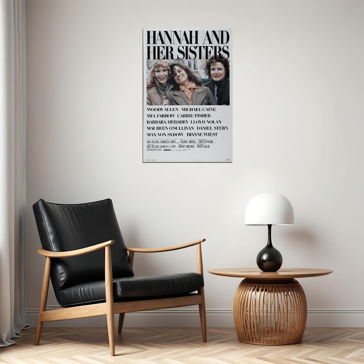 Hannah And Her Sisters Movie Comedy Drama Poster Wall Art Print Home Wall Decor - xonomax