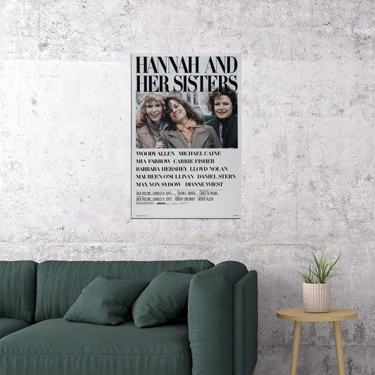 Hannah And Her Sisters Movie Comedy Drama Poster Wall Art Print Home Wall Decor - xonomax