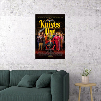 Knives Out Movie Comedy Crime Drama Adventure Poster Wall Art Print Home Wall Decor - xonomax