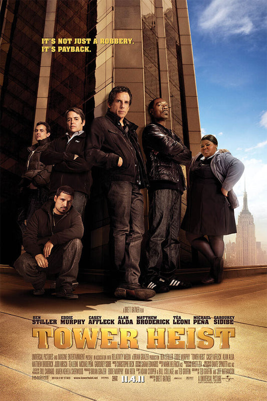 Tower Heist Movie Action Comedy Crime Adventure Poster Wall Art Print Home Wall Decor