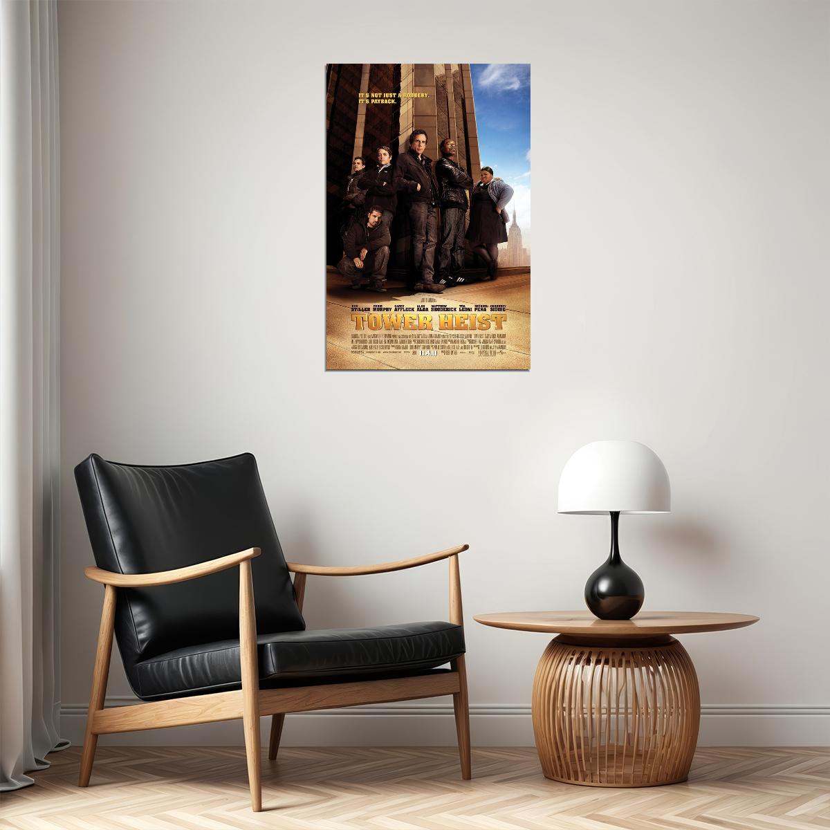 Tower Heist Movie Action Comedy Crime Adventure Poster Wall Art Print Home Wall Decor