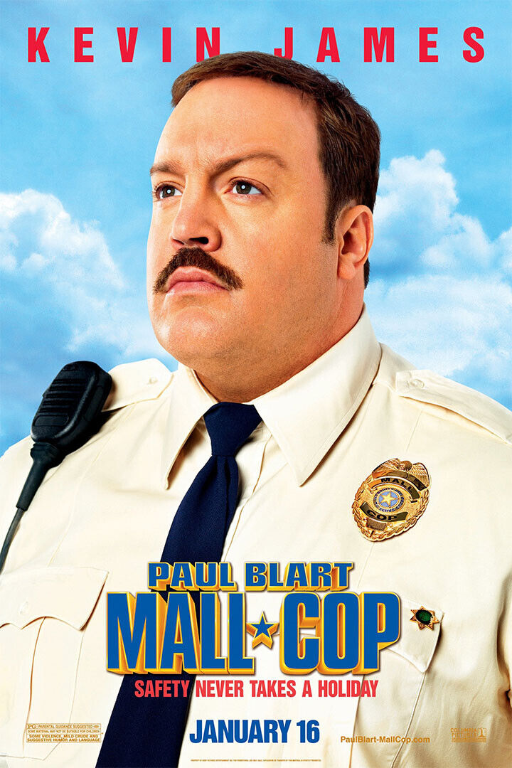 Mall Cop Movie Action Comedy Crime Poster Wall Art Print Home Wall Decor - xonomax