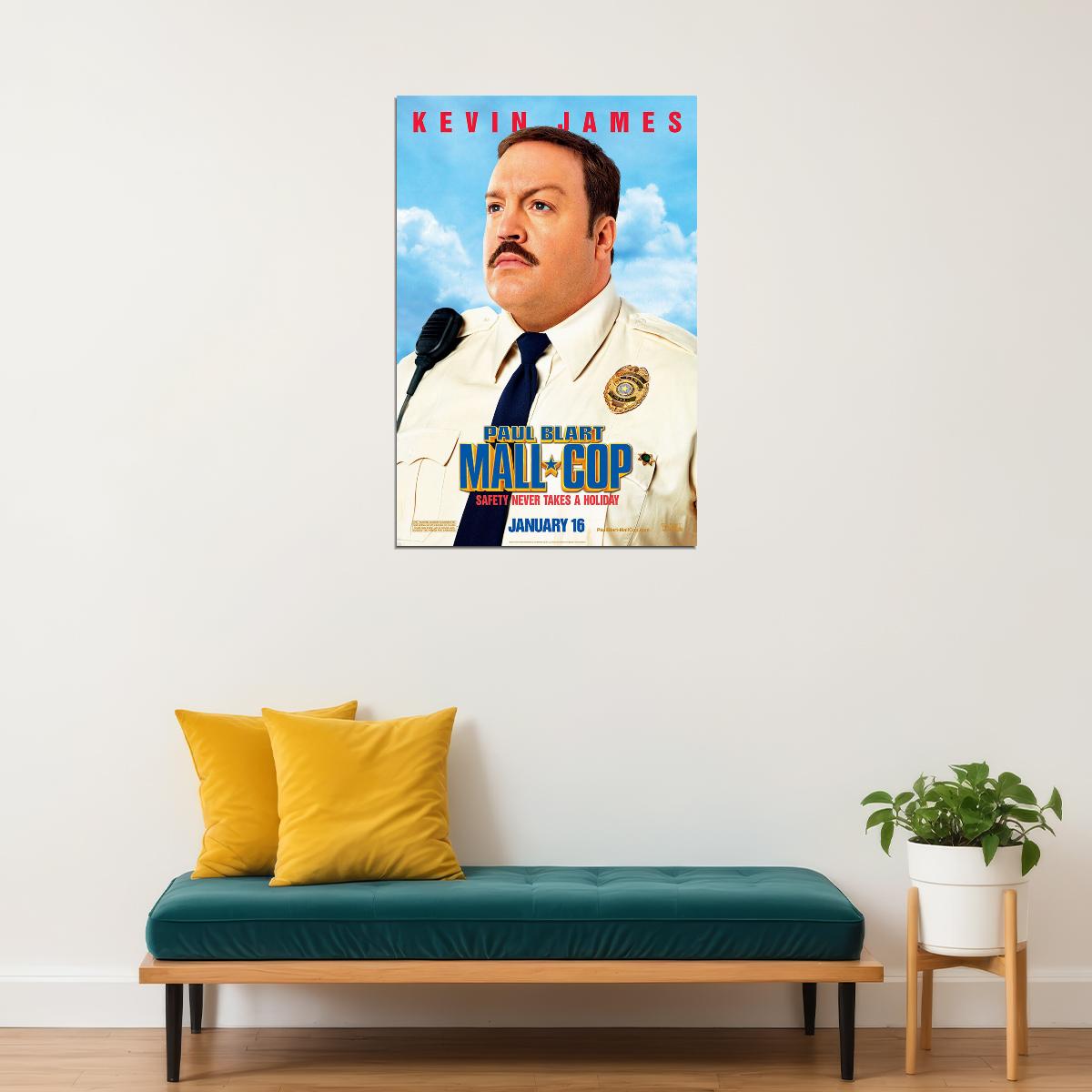 Mall Cop Movie Action Comedy Crime Poster Wall Art Print Home Wall Decor - xonomax