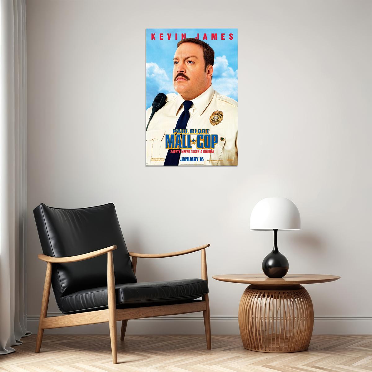 Mall Cop Movie Action Comedy Crime Poster Wall Art Print Home Wall Decor - xonomax