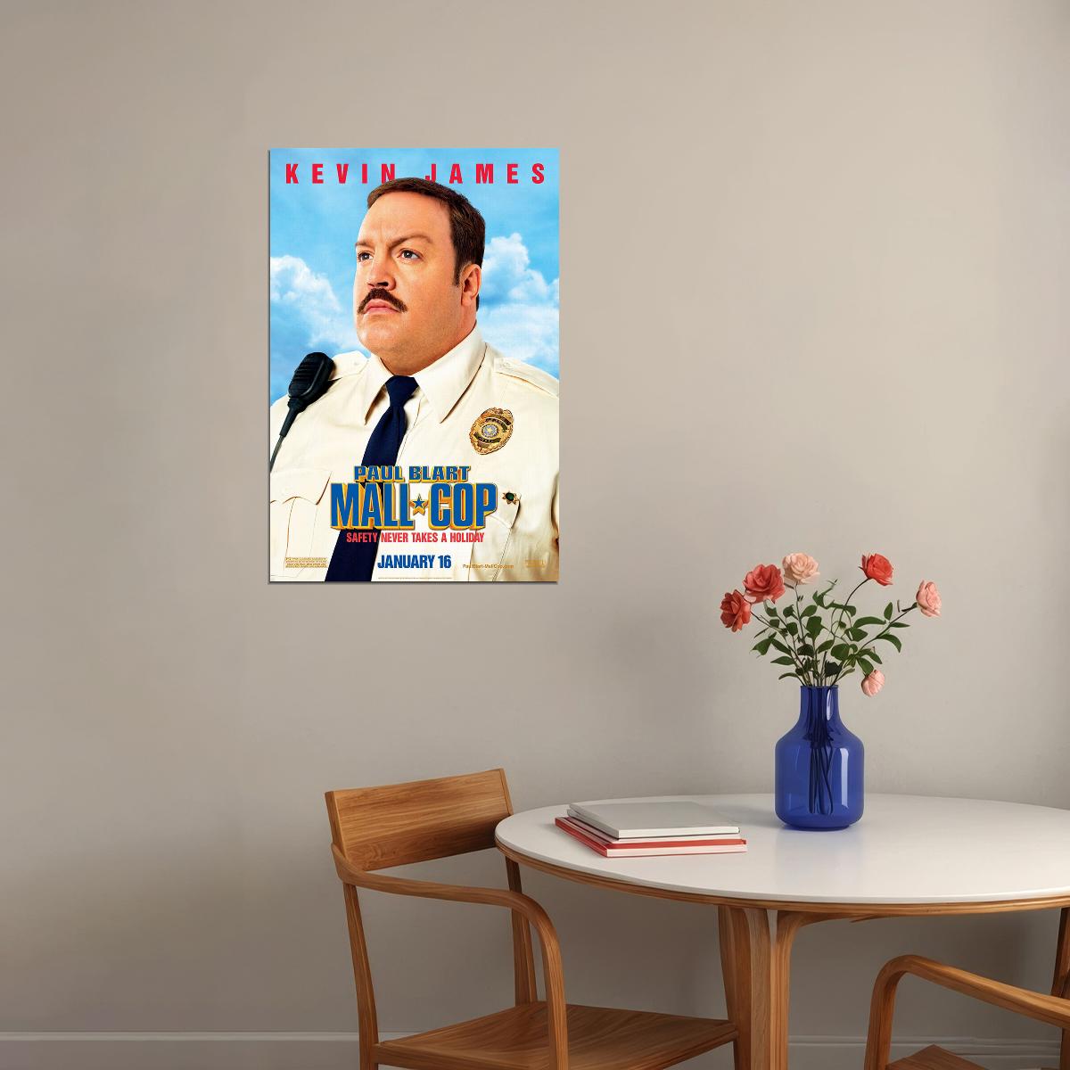 Mall Cop Movie Action Comedy Crime Poster Wall Art Print Home Wall Decor - xonomax