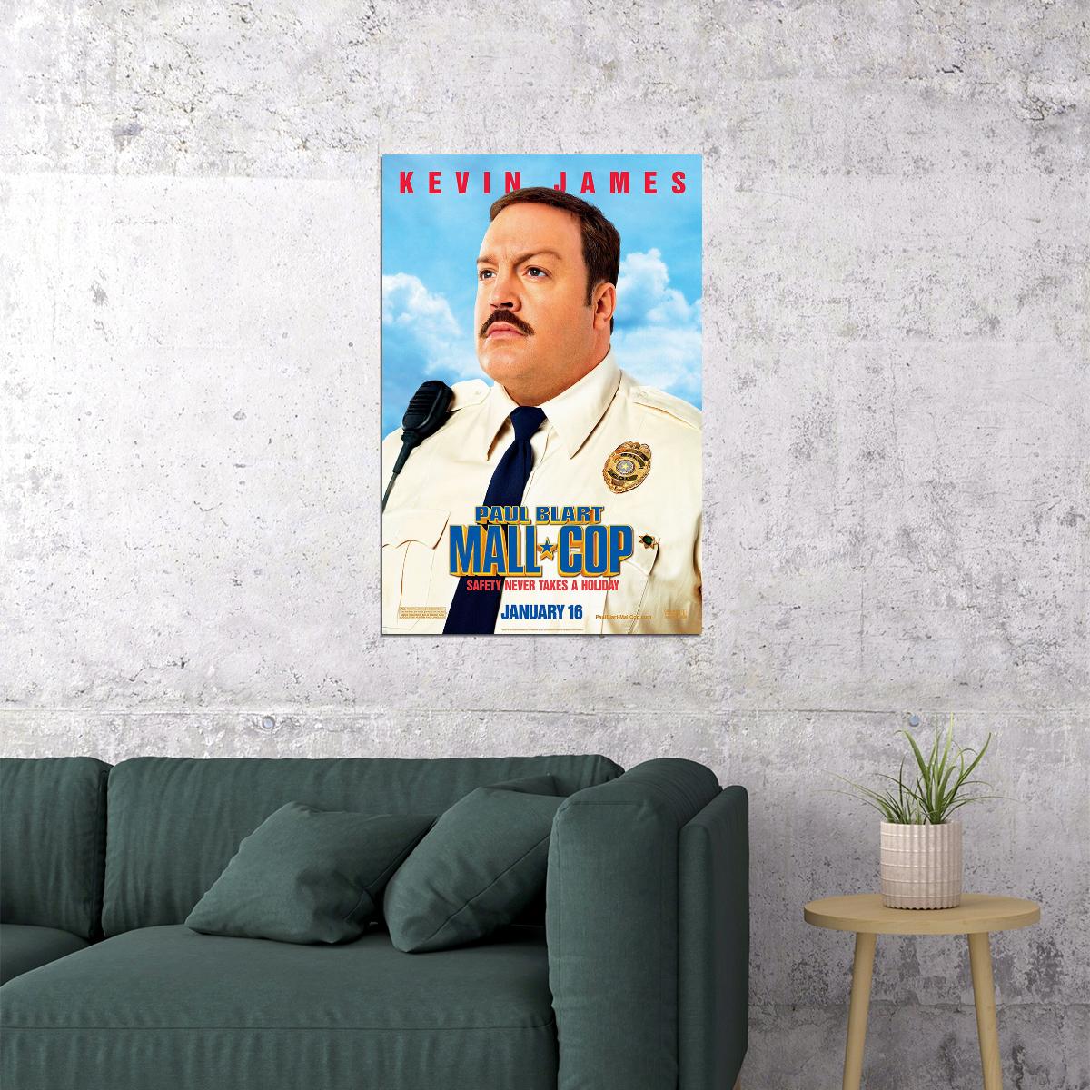 Mall Cop Movie Action Comedy Crime Poster Wall Art Print Home Wall Decor - xonomax