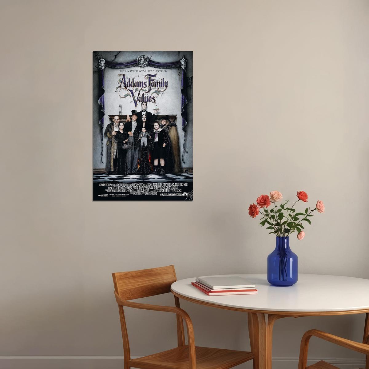 Addams Family Values Movie Comedy Fantasy Poster Wall Art Print Home Wall Decor - xonomax