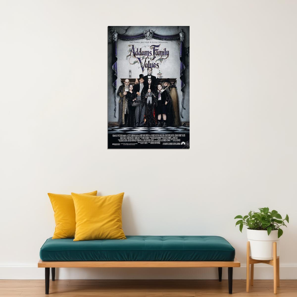 Addams Family Values Movie Comedy Fantasy Poster Wall Art Print Home Wall Decor - xonomax
