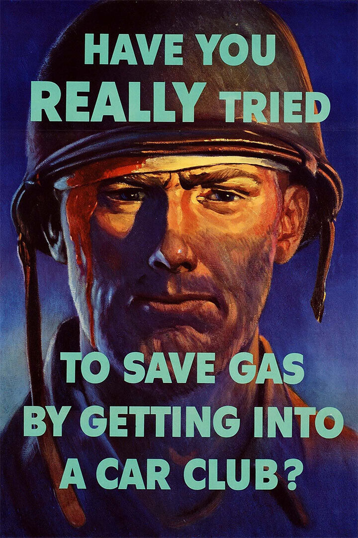 Have You Really Tried? Save Gas! 1940s WWII Rationing Poster Wall Art Print Home Wall Decor - xonomax
