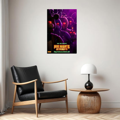 Five Nights At Freddy's Movie Thriller Mystery Poster Wall Art Print Home Wall Decor - xonomax