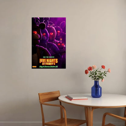 Five Nights At Freddy's Movie Thriller Mystery Poster Wall Art Print Home Wall Decor - xonomax