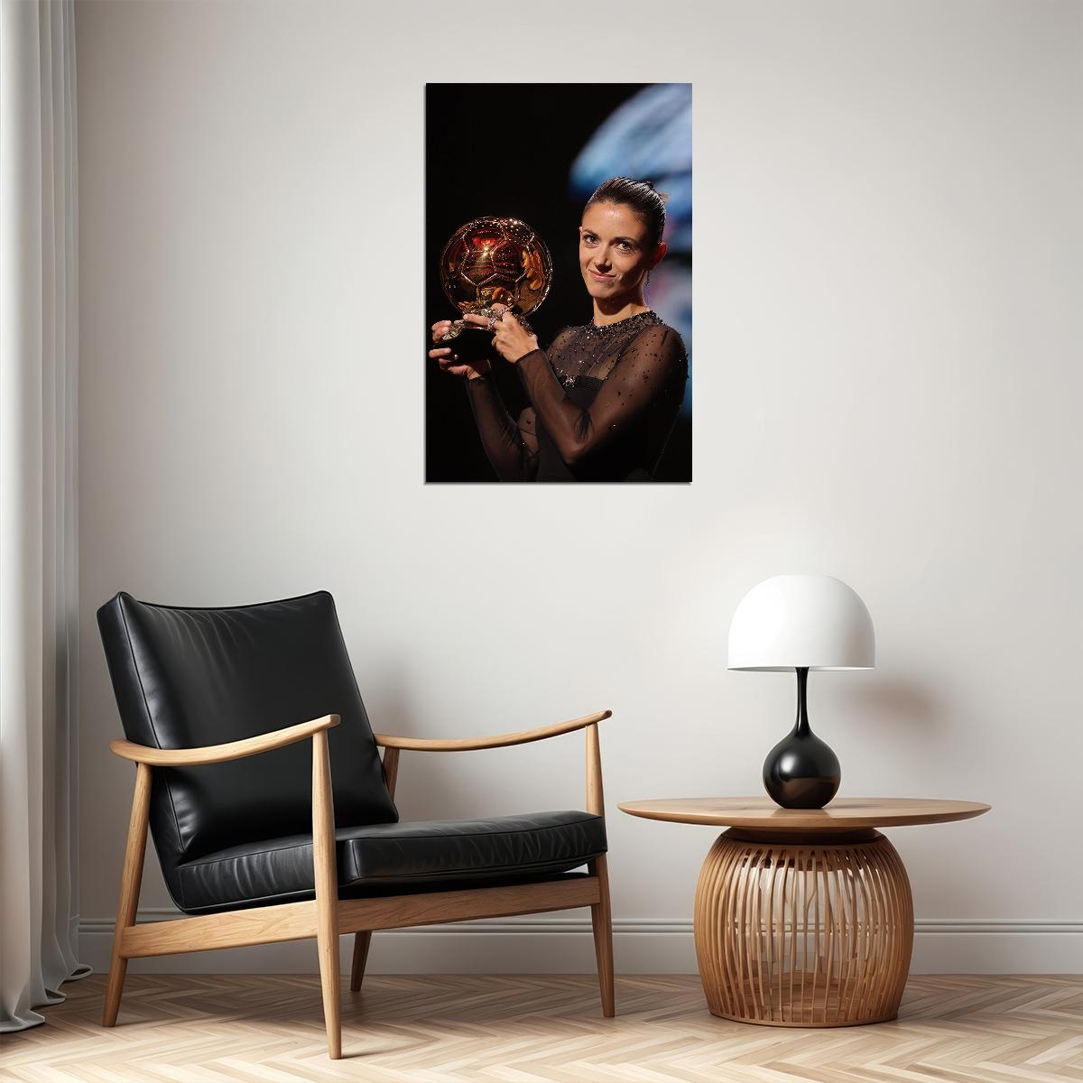 Bonmati Wins Best Female Soccer Player Award Football Poster Wall Art Print Home Wall Decor - xonomax