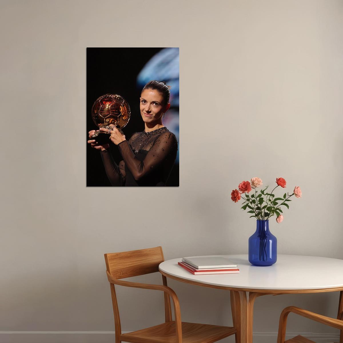 Bonmati Wins Best Female Soccer Player Award Football Poster Wall Art Print Home Wall Decor - xonomax