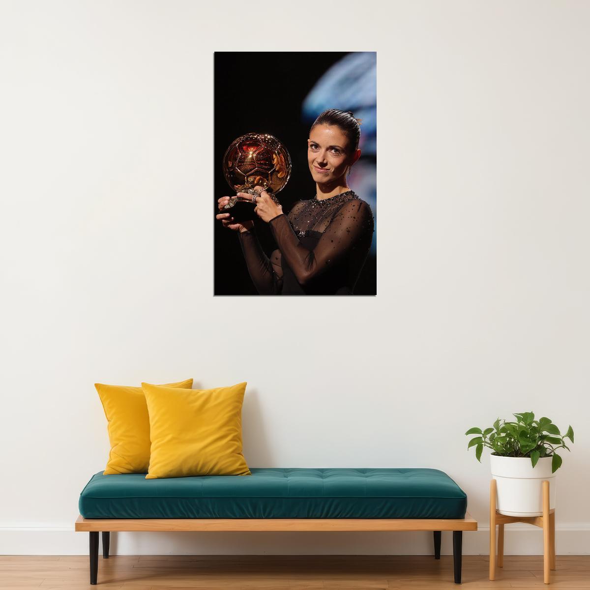 Bonmati Wins Best Female Soccer Player Award Football Poster Wall Art Print Home Wall Decor - xonomax