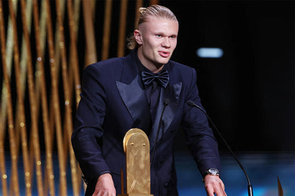 Best Soccer Striker Award Manchester Star Haaland Poster Wall Art Print Home Wall Decor - xonomax