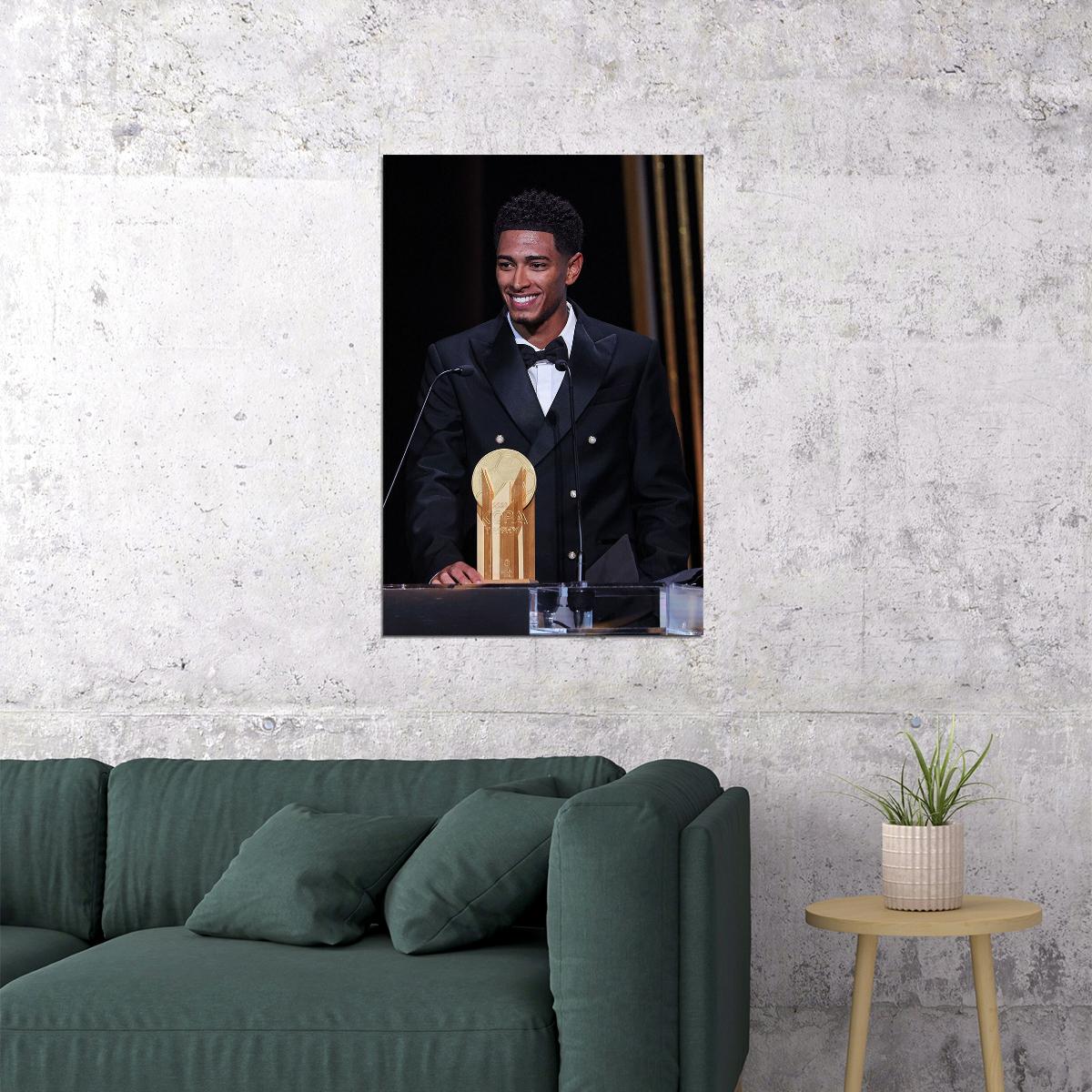 Best Young Soccer Player Kopa Award Madrid Star Jude Poster Wall Art Print Home Wall Decor - xonomax