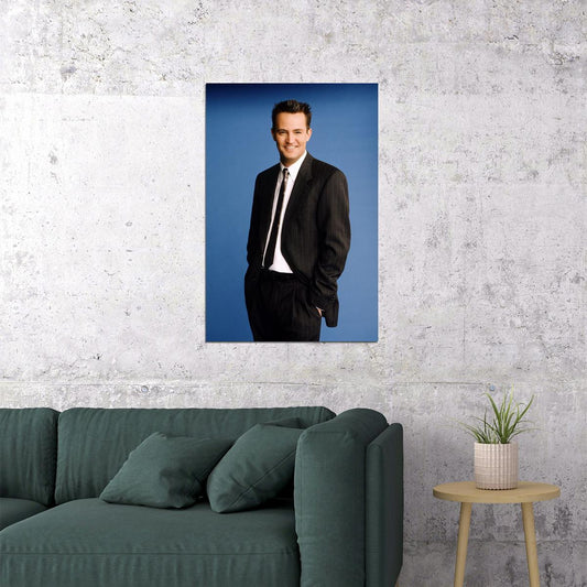 Matthew Friend Comedy Actor Chandler In Suit Tribute Poster Wall Art Print Home Wall Decor - xonomax