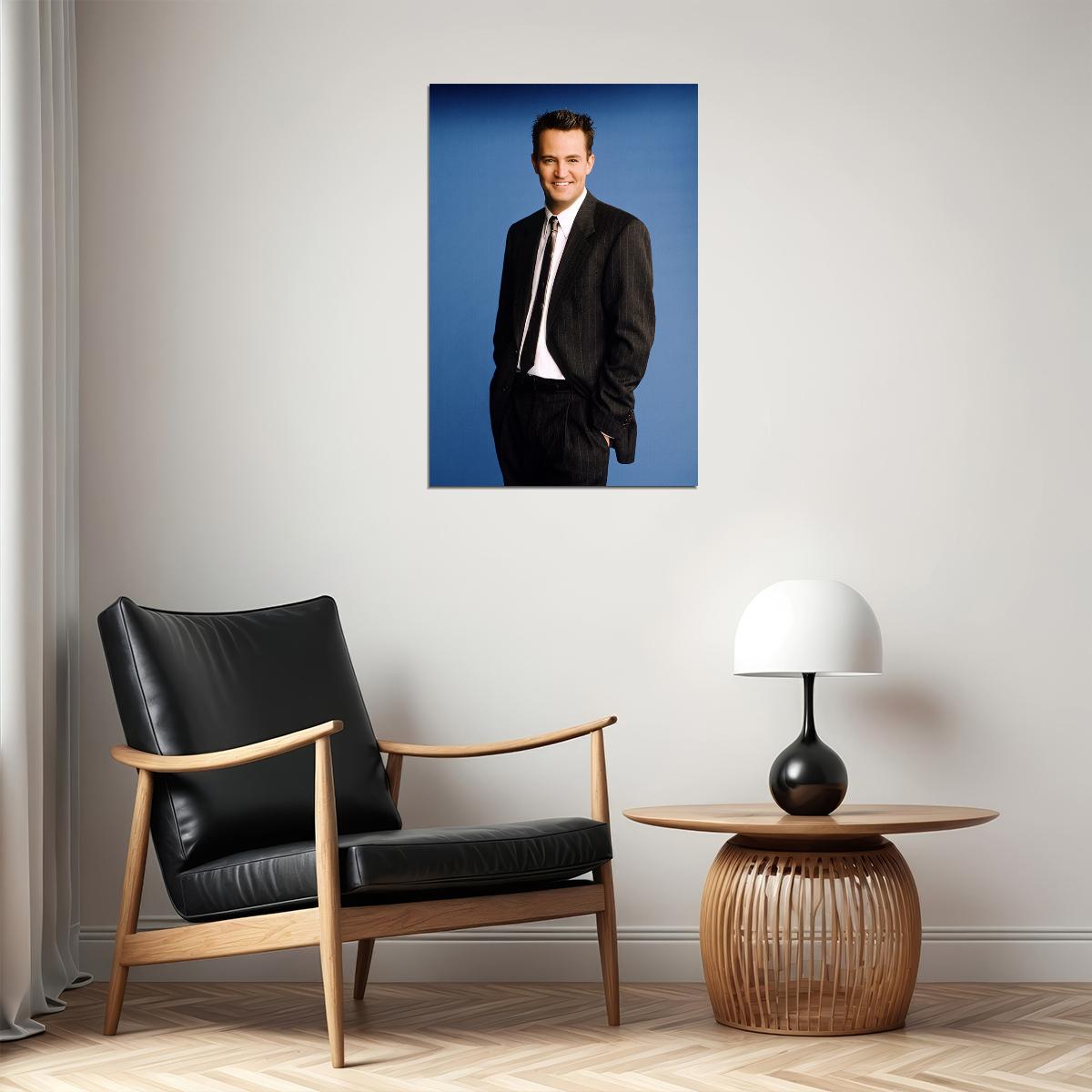 Matthew Friend Comedy Actor Chandler In Suit Tribute Poster Wall Art Print Home Wall Decor - xonomax