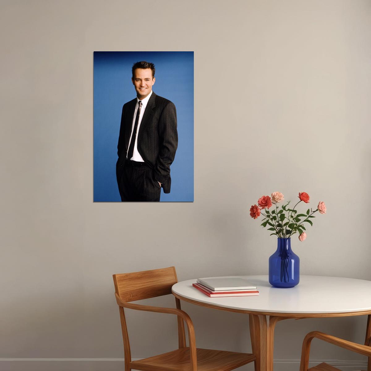 Matthew Friend Comedy Actor Chandler In Suit Tribute Poster Wall Art Print Home Wall Decor - xonomax