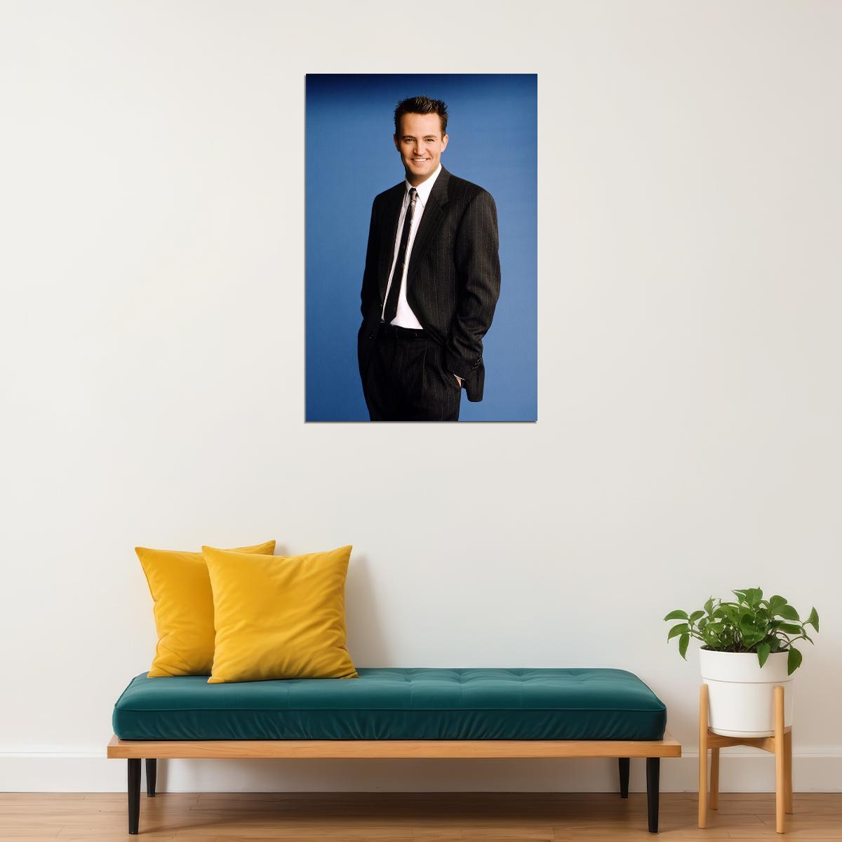 Matthew Friend Comedy Actor Chandler In Suit Tribute Poster Wall Art Print Home Wall Decor - xonomax