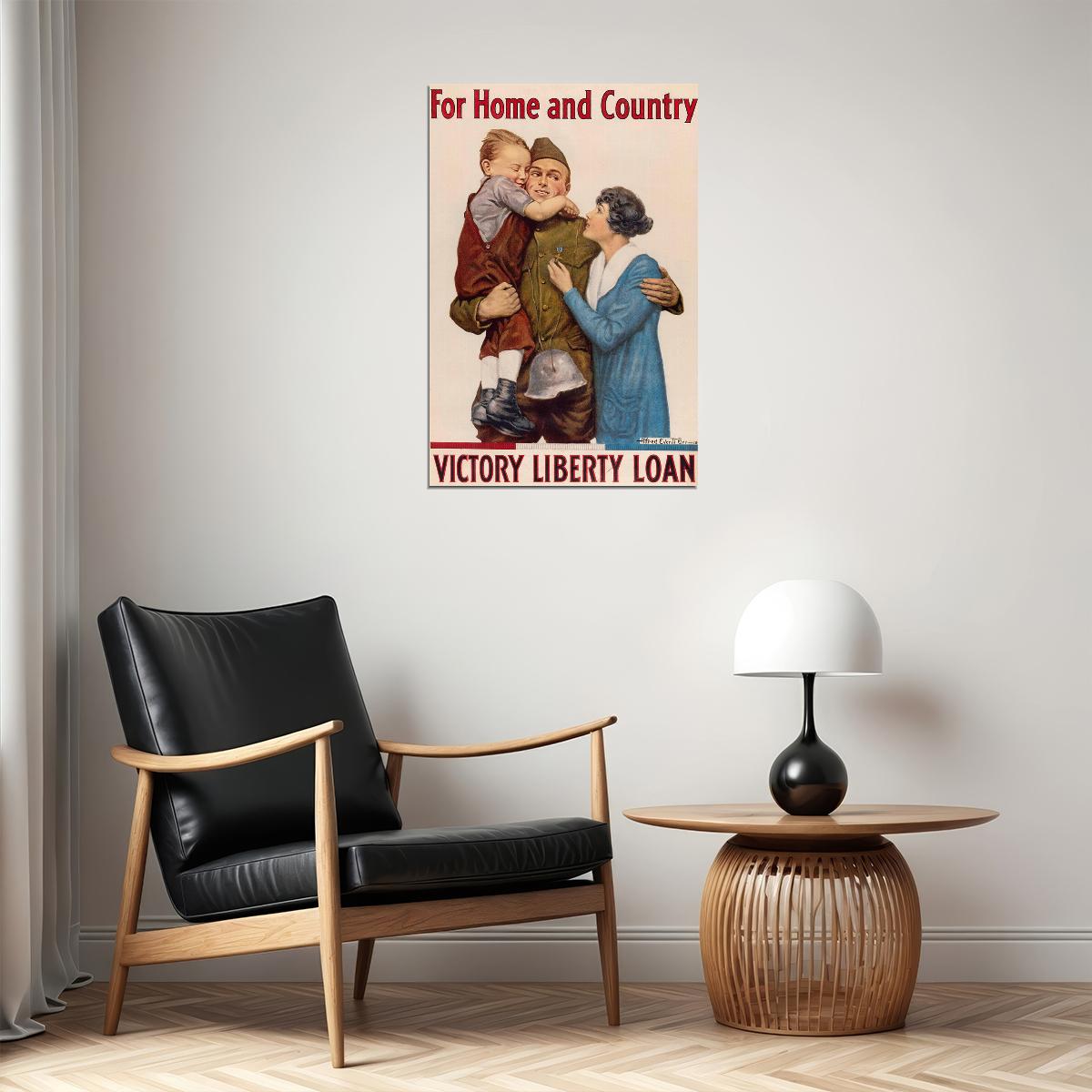 For Home And Country! World War I Victory Liberty Loan Poster Wall Art Print Home Wall Decor - xonomax