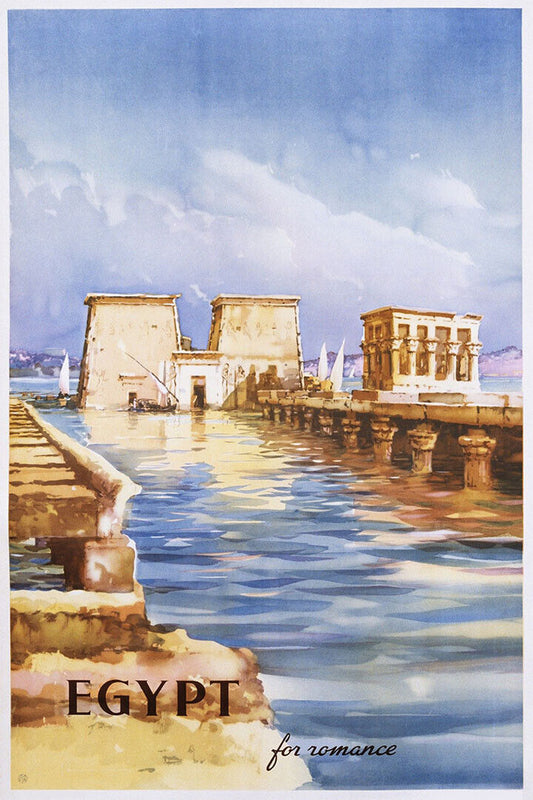 1930s Egypt For Romance Vintage Style Classic Travel Poster Wall Art Print Home Wall Decor - xonomax