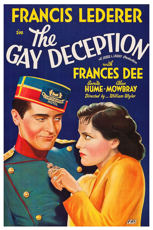 The Gay Deception 1935 Movie Comedy Drama Romance Poster Wall Art Print Home Wall Decor - xonomax