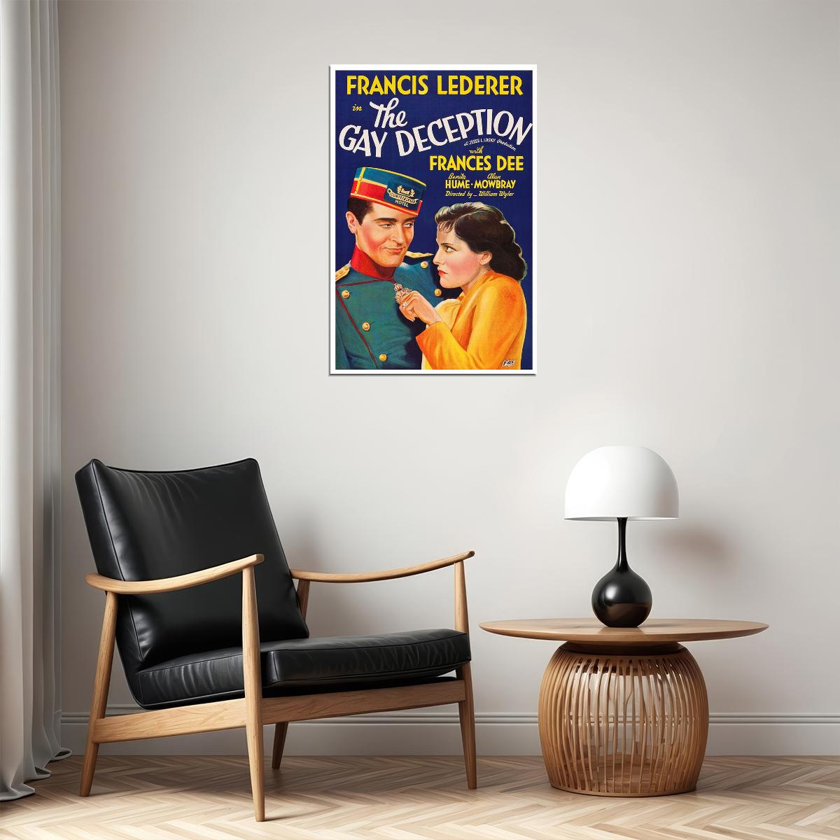 The Gay Deception 1935 Movie Comedy Drama Romance Poster Wall Art Print Home Wall Decor - xonomax