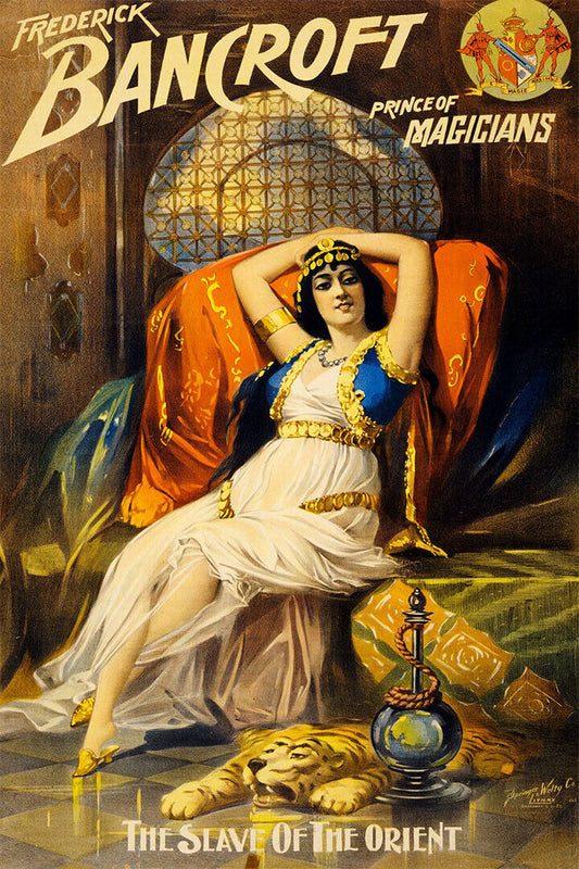 Slave Girl Of The Orient 1890s Vintage Style Magic Poster Wall Art Print Home Wall Decor - xonomax