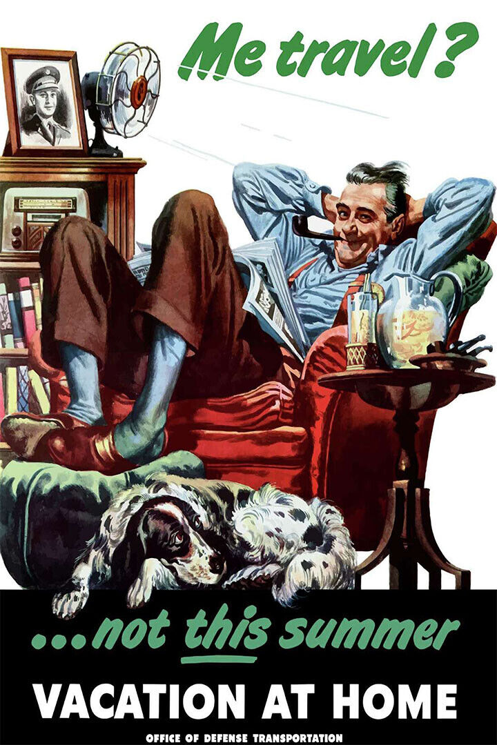 Me Travel? Not This Summer Vacation At House Poster Wall Art Print Home Wall Decor - xonomax