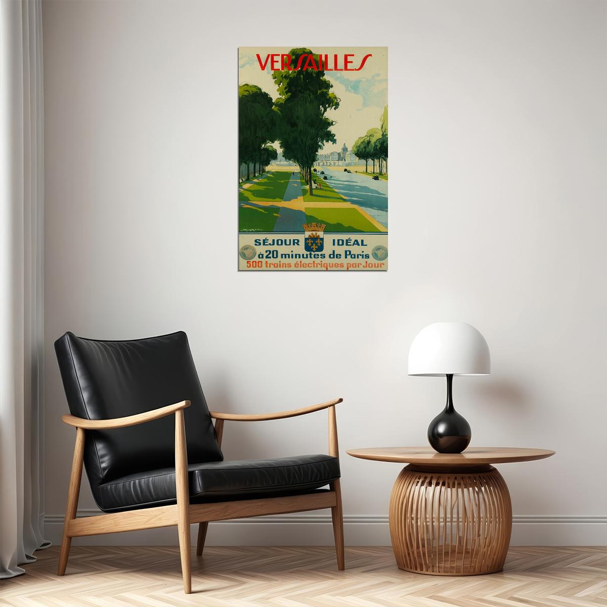 Versailles Ideal Accommodation 20 Minutes From Paris Poster Wall Art Print Home Wall Decor - xonomax