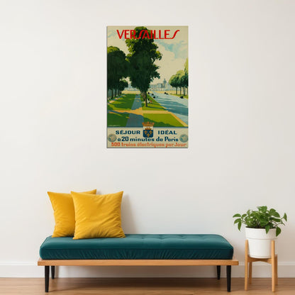 Versailles Ideal Accommodation 20 Minutes From Paris Poster Wall Art Print Home Wall Decor - xonomax