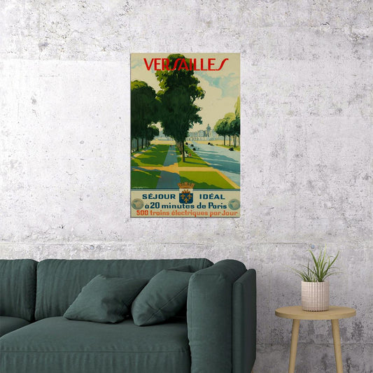 Versailles Ideal Accommodation 20 Minutes From Paris Poster Wall Art Print Home Wall Decor - xonomax