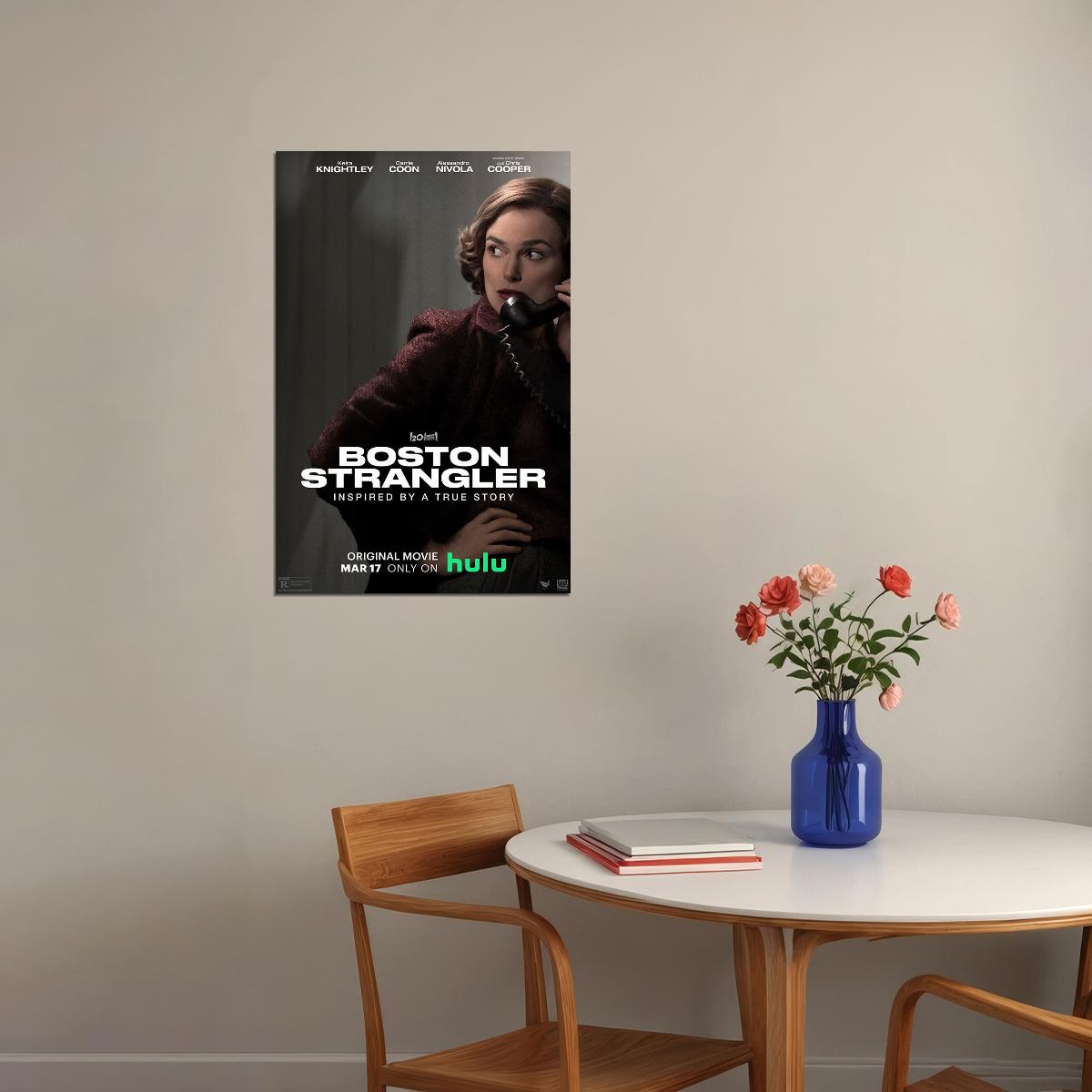 Boston Strangler Movie Crime Drama History Poster Wall Art Print Home Wall Decor - xonomax