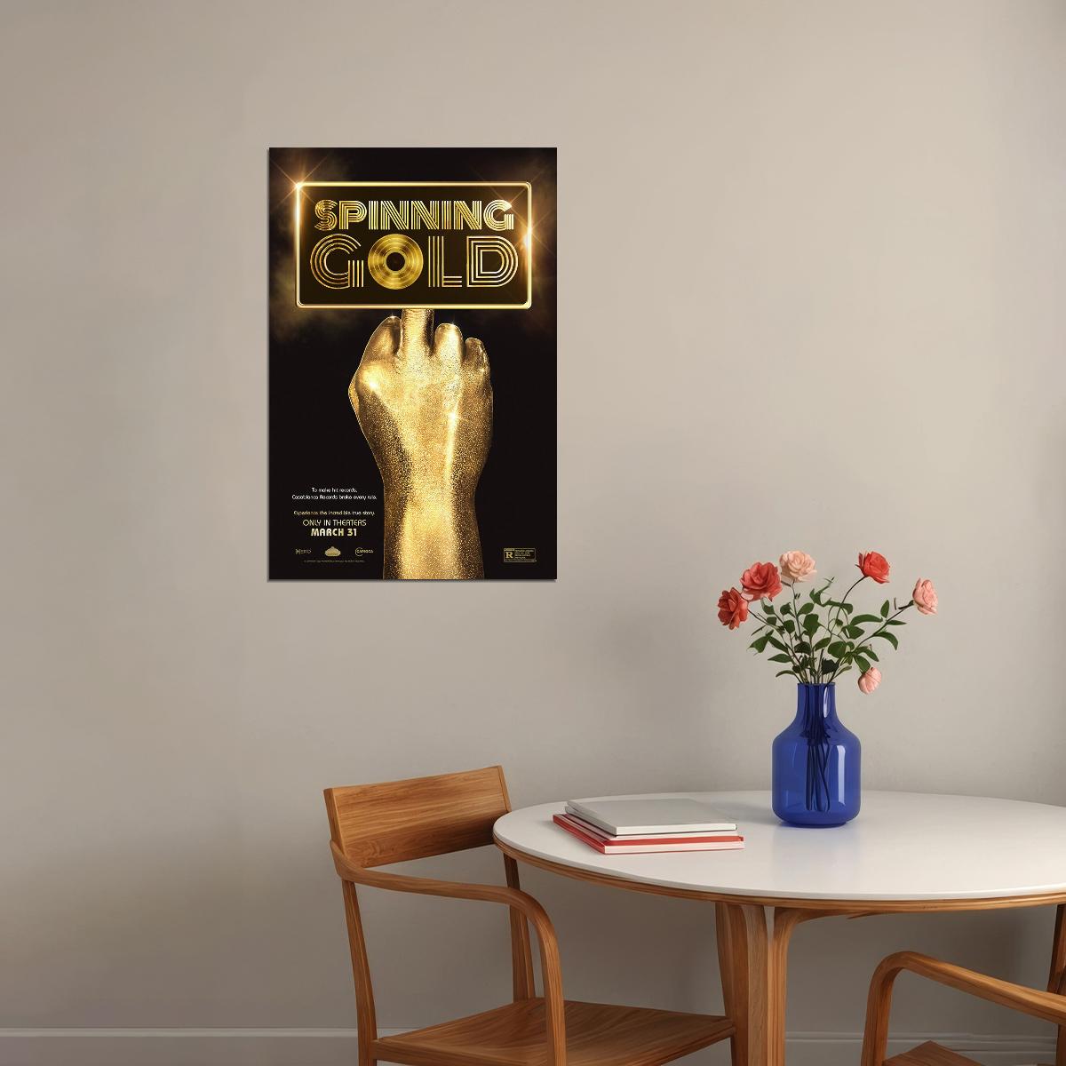Spinning Gold Movie Biography Drama Music Poster Wall Art Print Home Wall Decor - xonomax