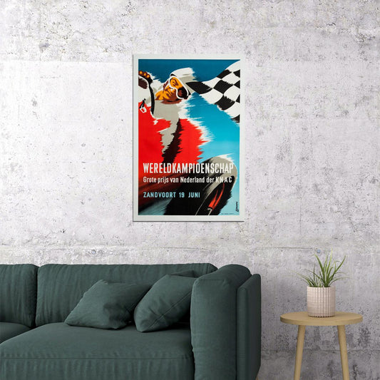 1959 Wereldkampioenschap Vintage Grand Prix Auto Racing Poster Wall Art Print Home Wall Decor - xonomax