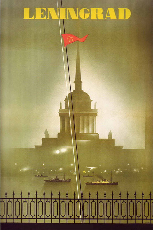 1950s Leningrad St Petersburg Vintage Style Ussr Travel Poster Wall Art Print Home Wall Decor - xonomax