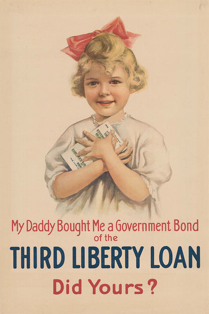 1917 Third Liberty Loan World War I Homefront Poster Wall Art Print Home Wall Decor - xonomax