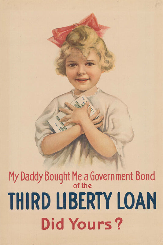 1917 Third Liberty Loan World War I Homefront Poster Wall Art Print Home Wall Decor - xonomax