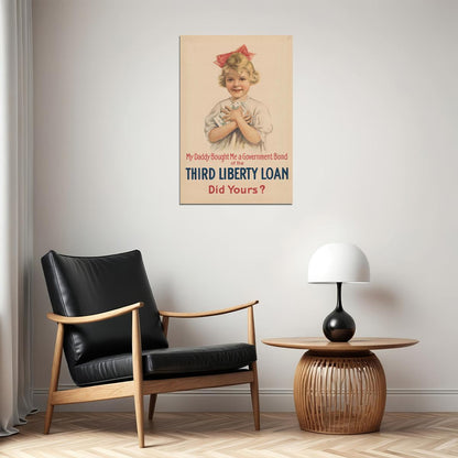 1917 Third Liberty Loan World War I Homefront Poster Wall Art Print Home Wall Decor - xonomax