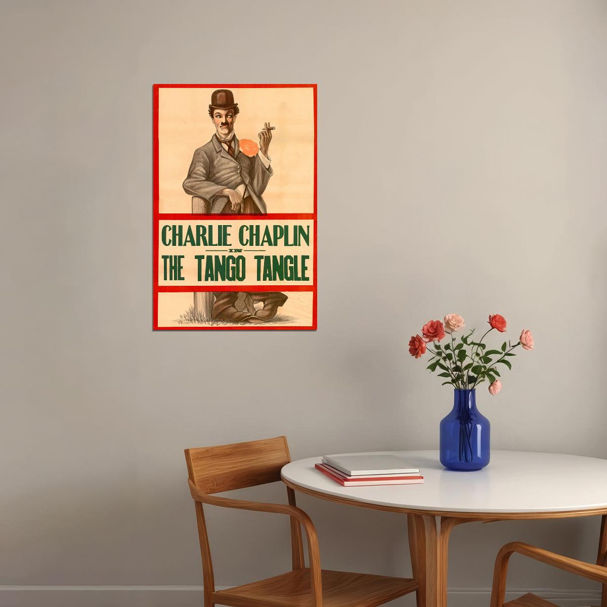Charlie Chaplin Silent Movie 1914 The Kid Auto Race Poster Wall Art Print Home Wall Decor - xonomax