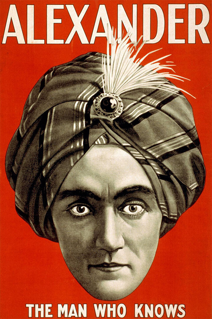 Alexander The Man Who Knows 1920s Magic Poster Wall Art Print Home Wall Decor - xonomax