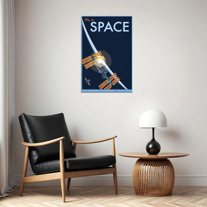 Fly To Space Space Exploration Technologies Dragon Rider Poster Wall Art Print Home Wall Decor - xonomax