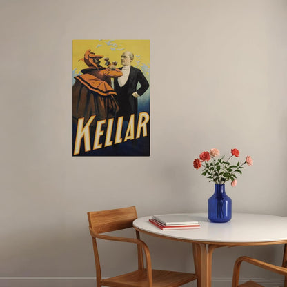 1890s Kellar Drinks With The Devil Victorian Magic Show Poster Wall Art Print Home Wall Decor - xonomax
