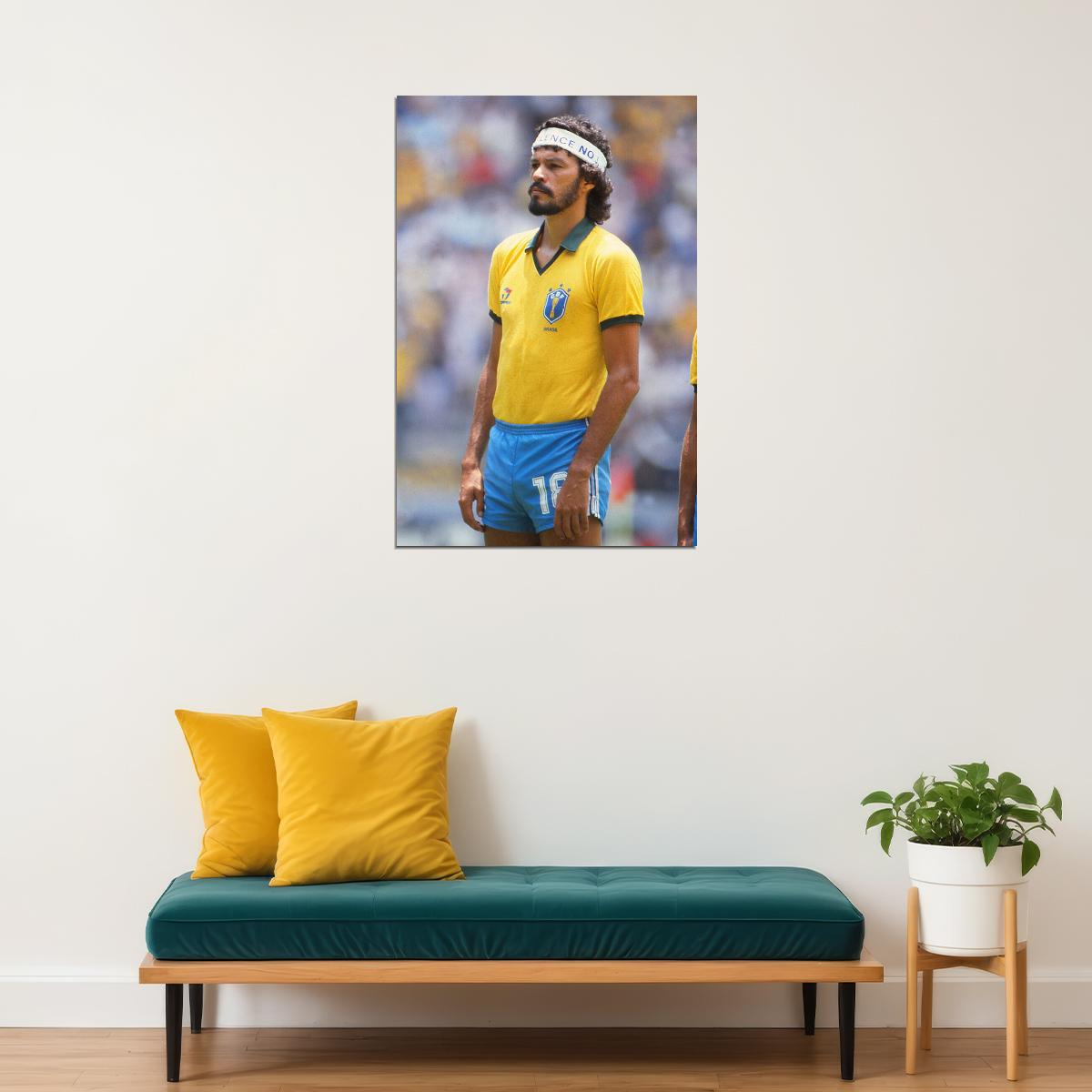 Brasileiro Oliveira Former Brazilian Football Player Poster Wall Art Print Home Wall Decor - xonomax