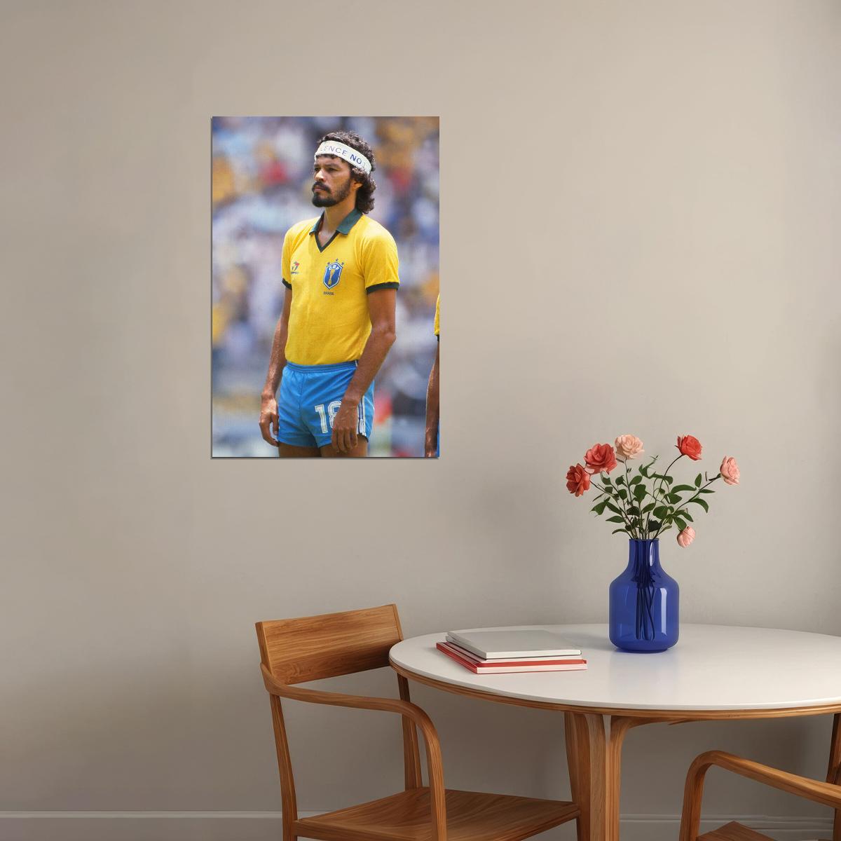 Brasileiro Oliveira Former Brazilian Football Player Poster Wall Art Print Home Wall Decor - xonomax